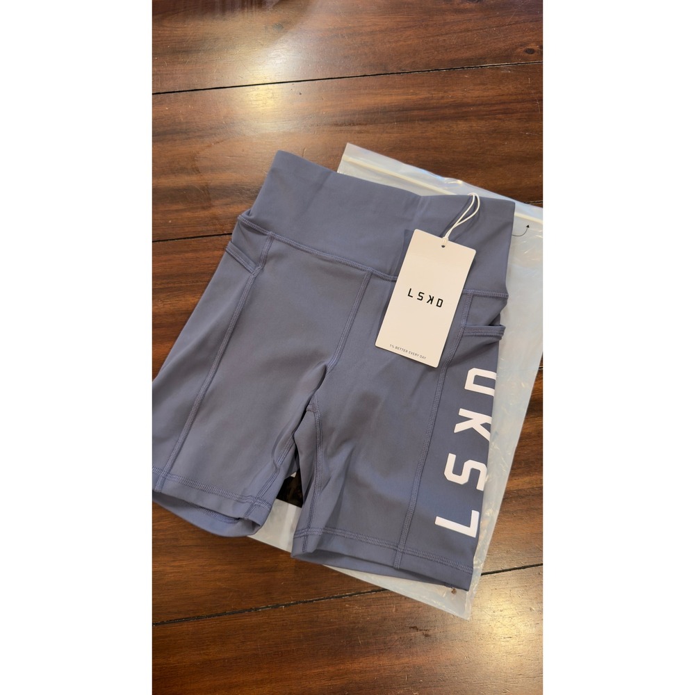 LSKD Rep Ultra High-Rise 6 Short Pockets Night Shadow Blue XS‎ NWT NEW